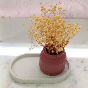 יצירת מגש ועציץ מבטון פולימרי